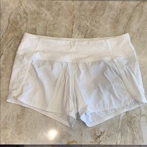 White lululemon shorts size 8